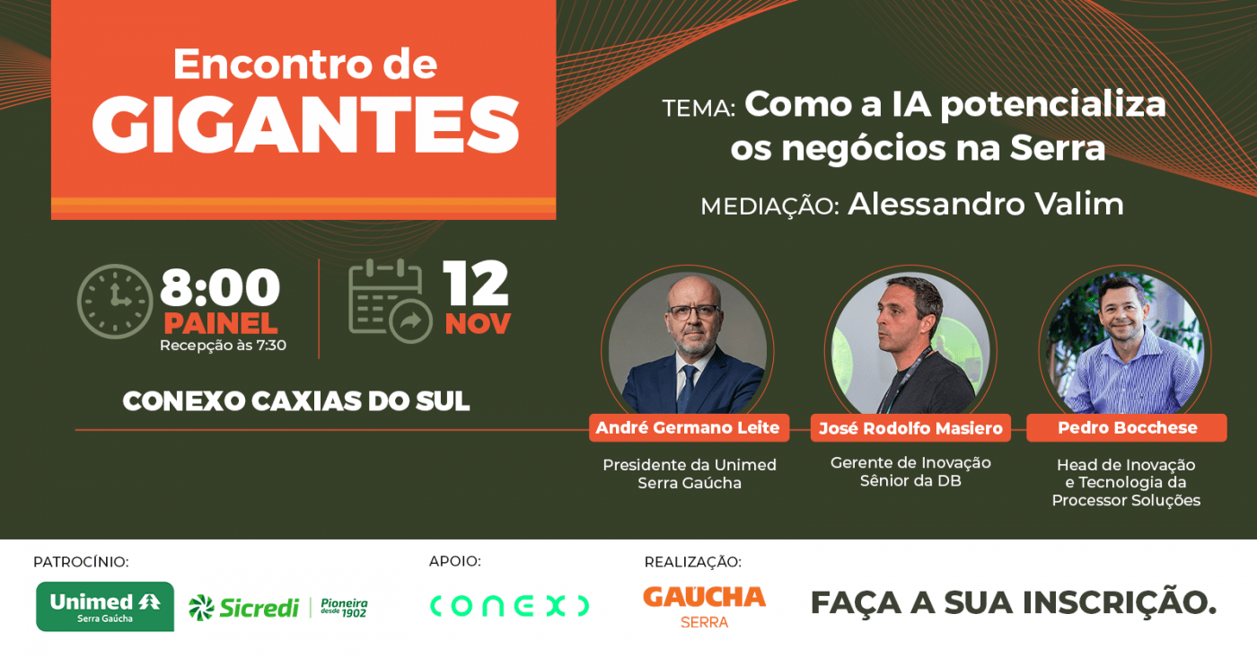 11ª edição do Encontro de Gigantes – Tema: Como a Inteligência Artificial potencializa os negócios na Serra
